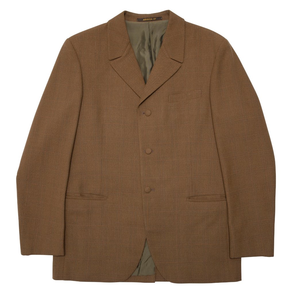 Arvotex (Finland) 70s Vintage, Diolen, High Lapel Notch, Clerical
